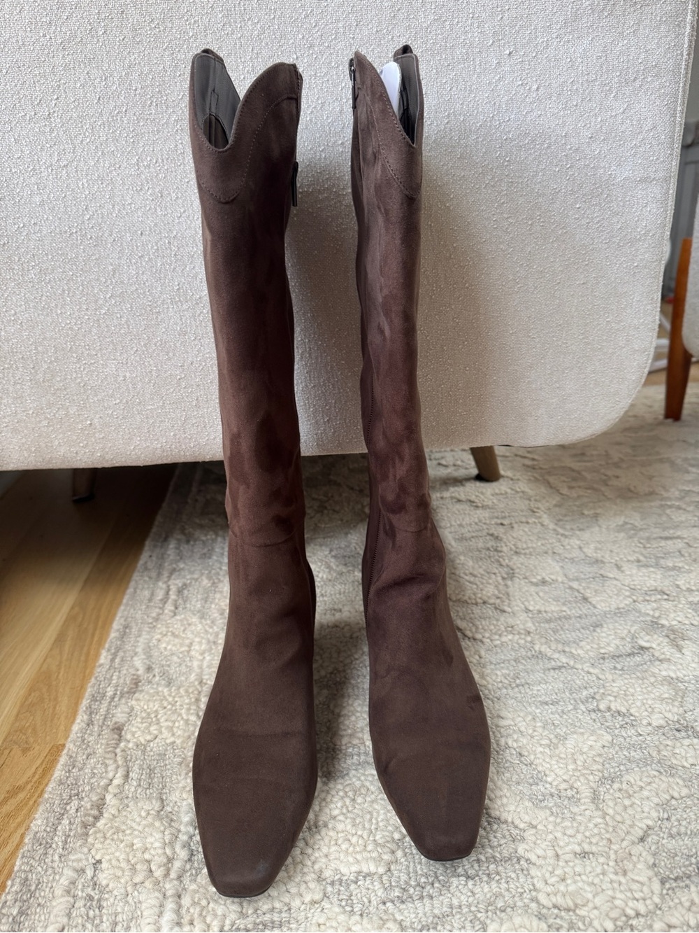Gap brown faux suede boots